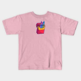 Crayon Cartoon Illustration Kids T-Shirt